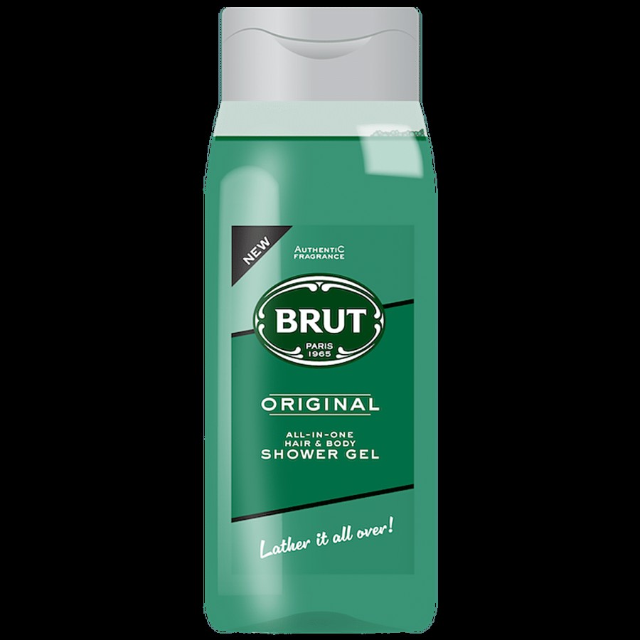 Brut Original All-In-One Hair & Body Shower Gel - For Men