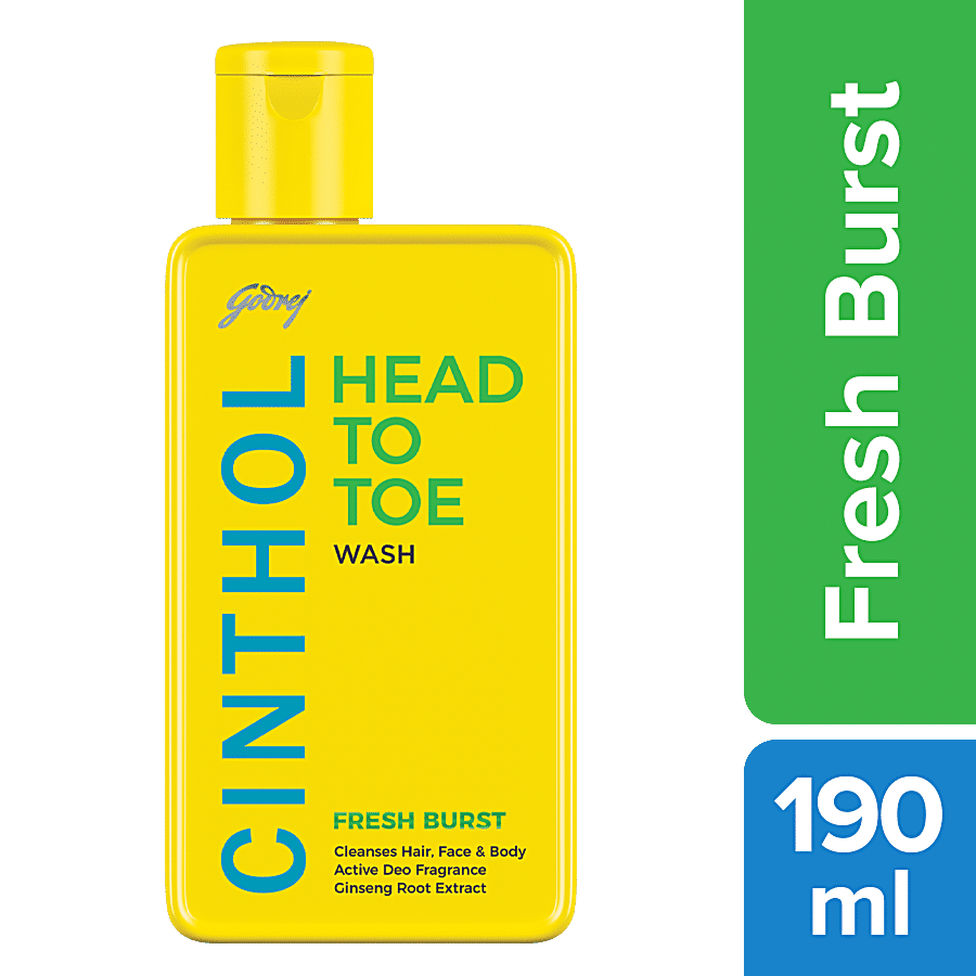 Cinthol Head To Toe 3-in-1 Wash - Fresh Burst