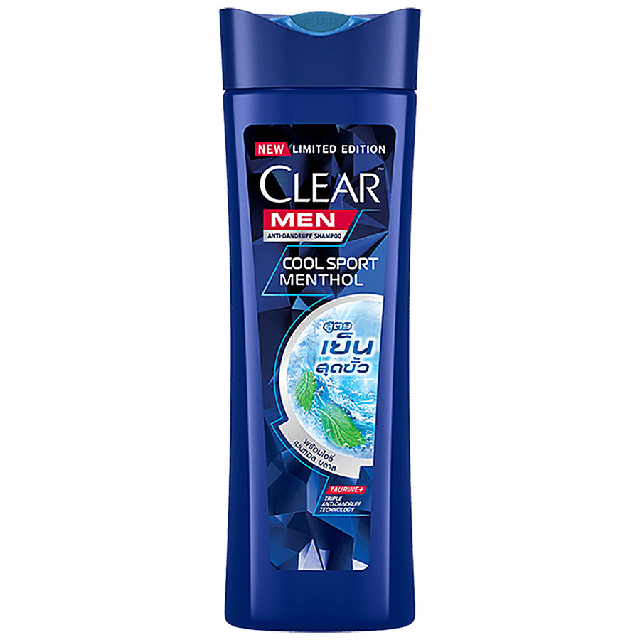 Clear Men Clear Men Cool Sport Menthol Anti-Dandruff Shampoo with Vitamin B3