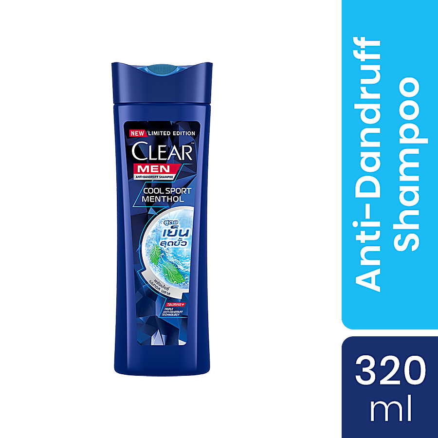 Clear Men Clear Men Cool Sport Menthol Anti-Dandruff Shampoo with Vitamin B3