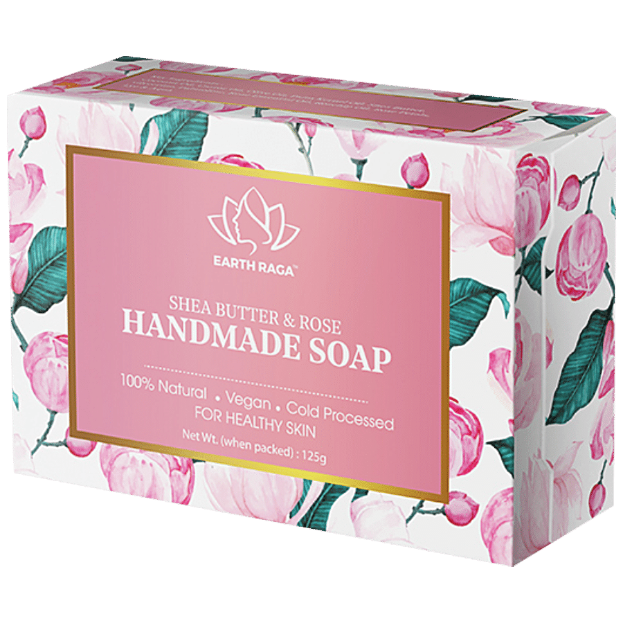 Earthraga Shea Butter & Rose Handmade Soap