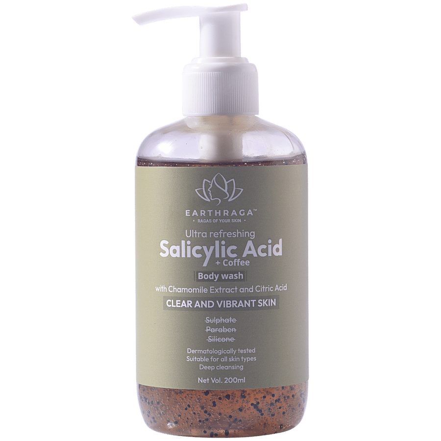 Earthraga Ultra Refreshing Salicylic Acid & Coffee Body Wash