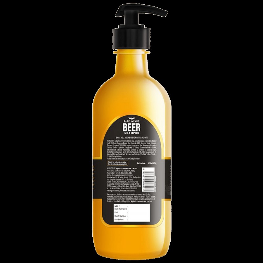 Park Avenue Beer Shampoo - Damage Free