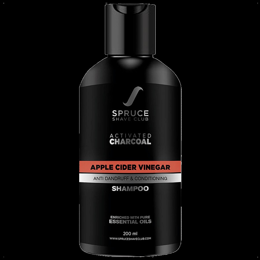 Spruce Shave Club Charcoal & Apple Cider Vinegar Shampoo For Dandruff Control