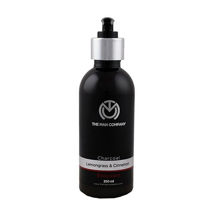 The Man Company Charcoal Body Wash with Lemongrass & Cinnamon Essential Oils