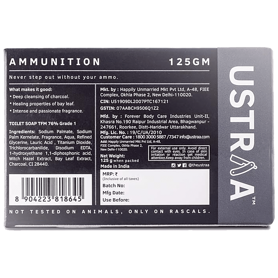 Ustraa Ammunition Cologne Soap - For Men