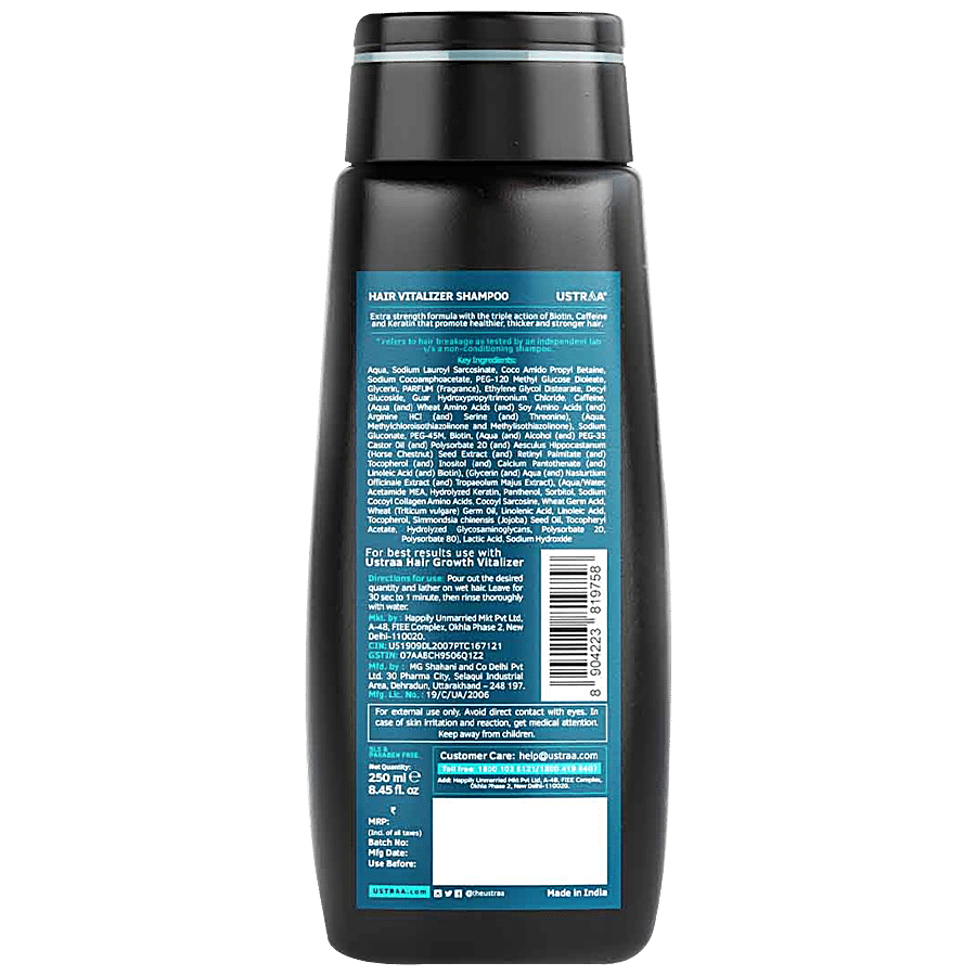 Ustraa Hair Vitalizer Shampoo - For Stronger Roots