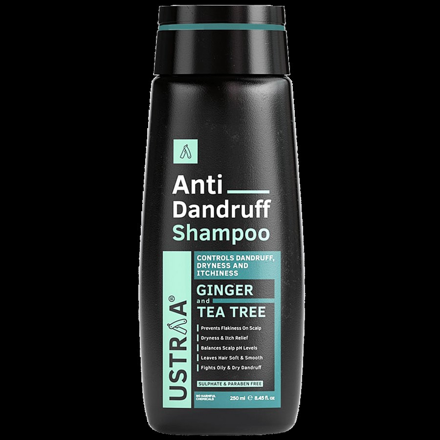 Ustraa Men Anti Dandruff Hair Shampoo - Ginger & Tea Tree