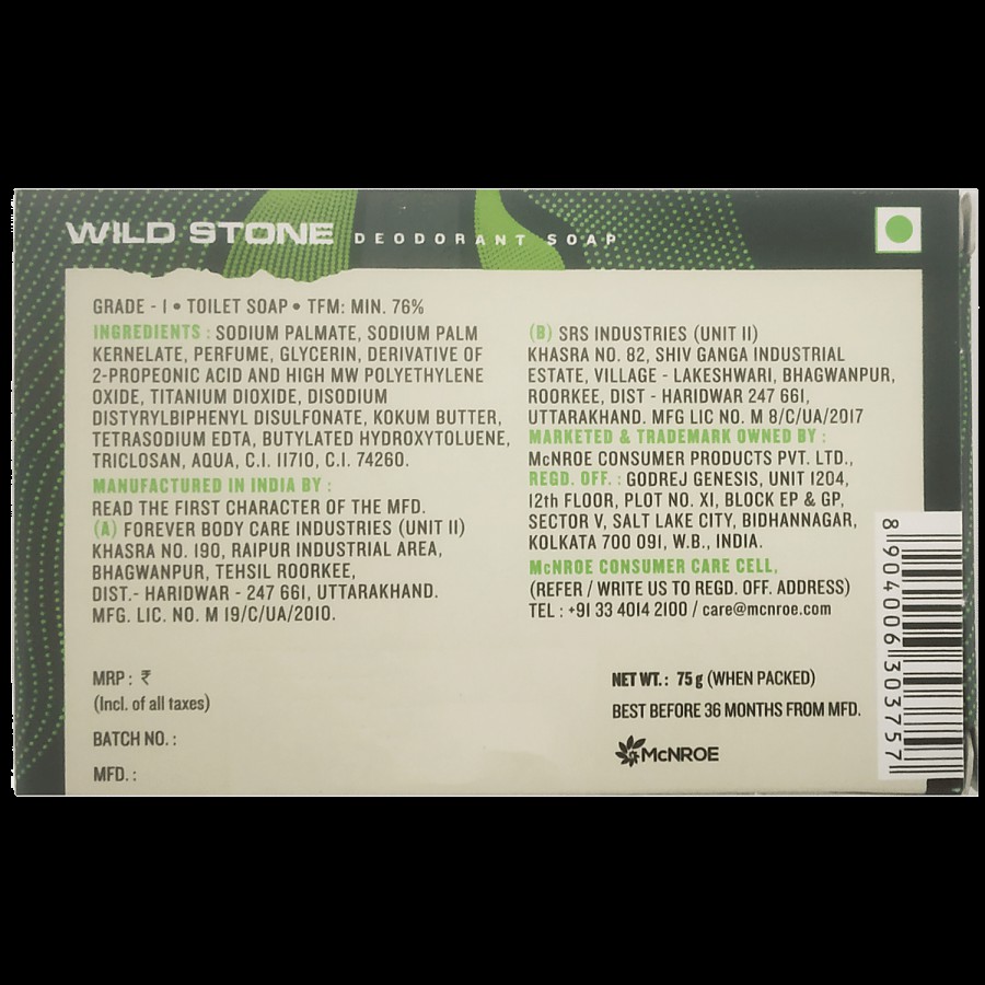 Wild Stone Forest Spice Deodorant Soap