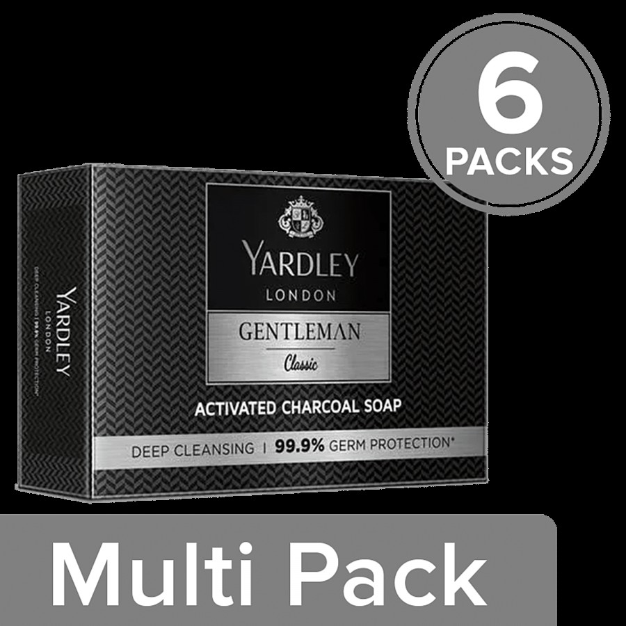 Yardley London Activated Charcoal Soap - Gentleman Classic