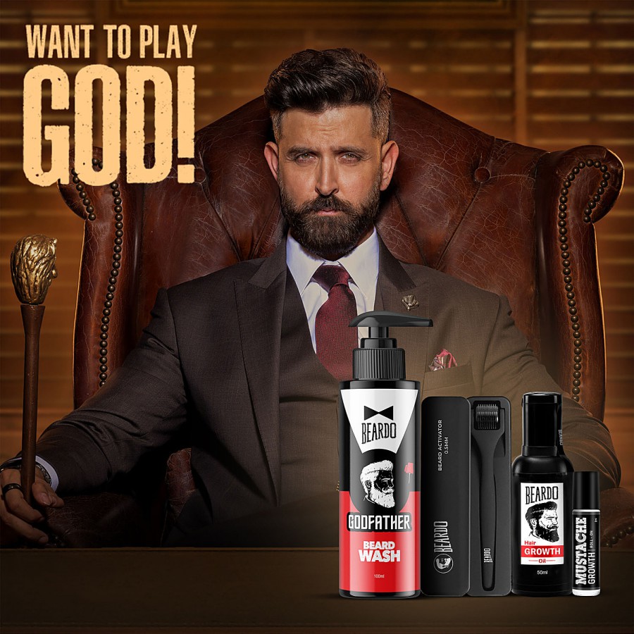 Beardo Don Beard Growth Pro Kit - All Round Regimen For Growth & Maintenance