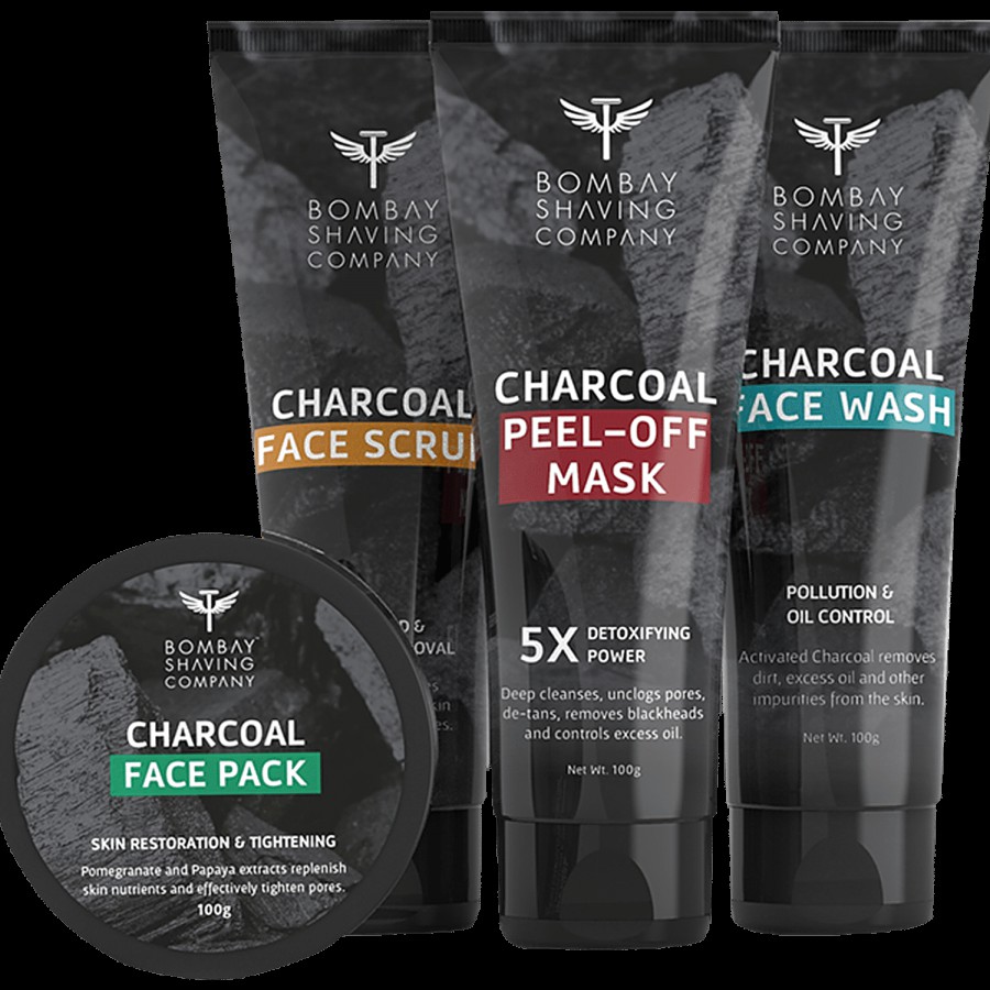 Bombay Shaving Company Charcoal Facial Starter Gift Kit