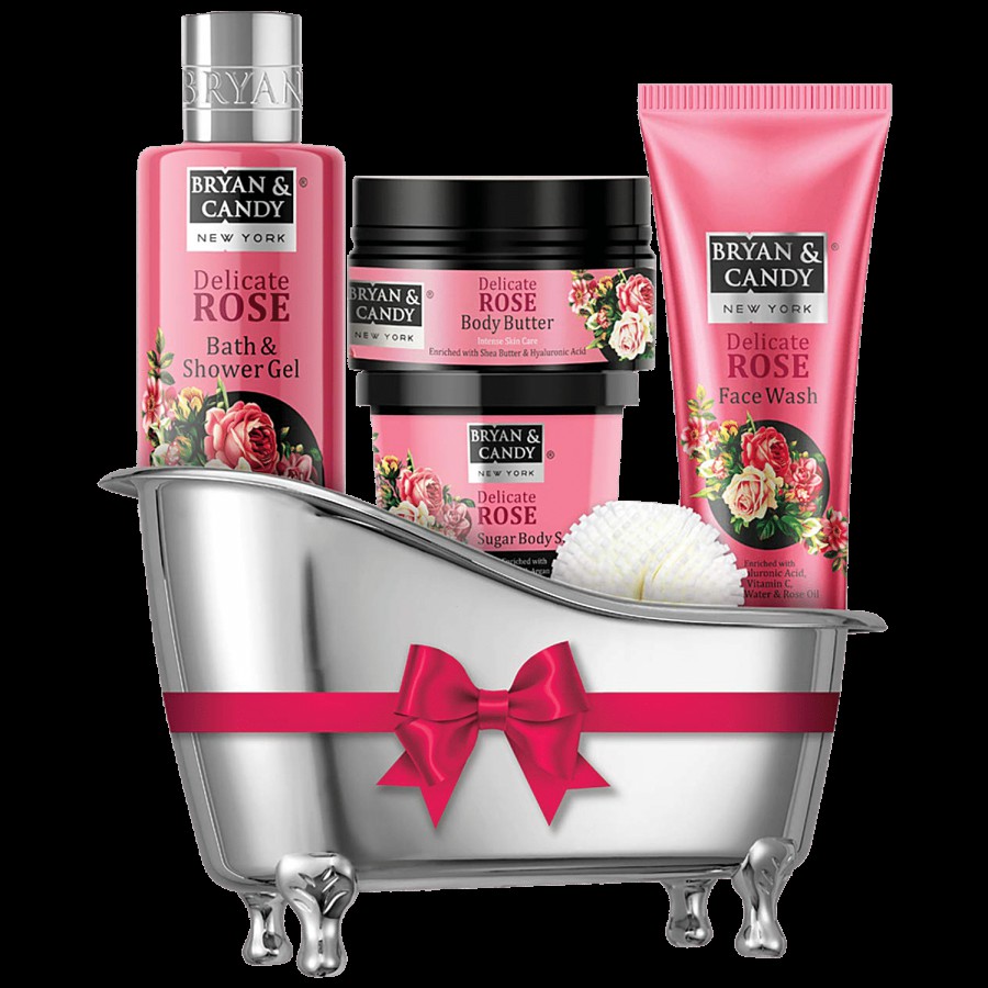 Bryan & Candy  Bath Tub Gift Set - Delicate Rose