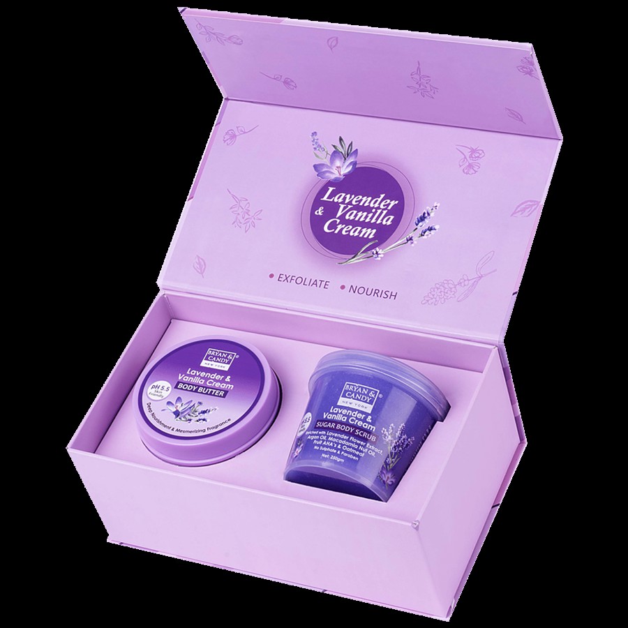 Bryan & Candy  Body Polishing Kit - Lavender & Vanilla Cream