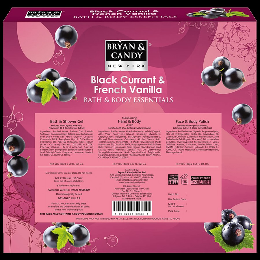 Bryan & Candy  Heart Combo Kit - Black Currant & French Vanilla