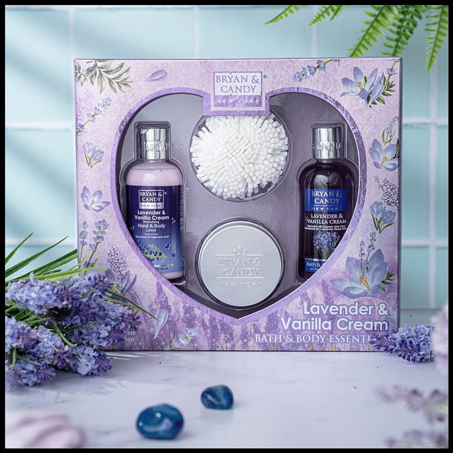 Bryan & Candy  Heart Combo Kit - Lavender & Vanilla Cream