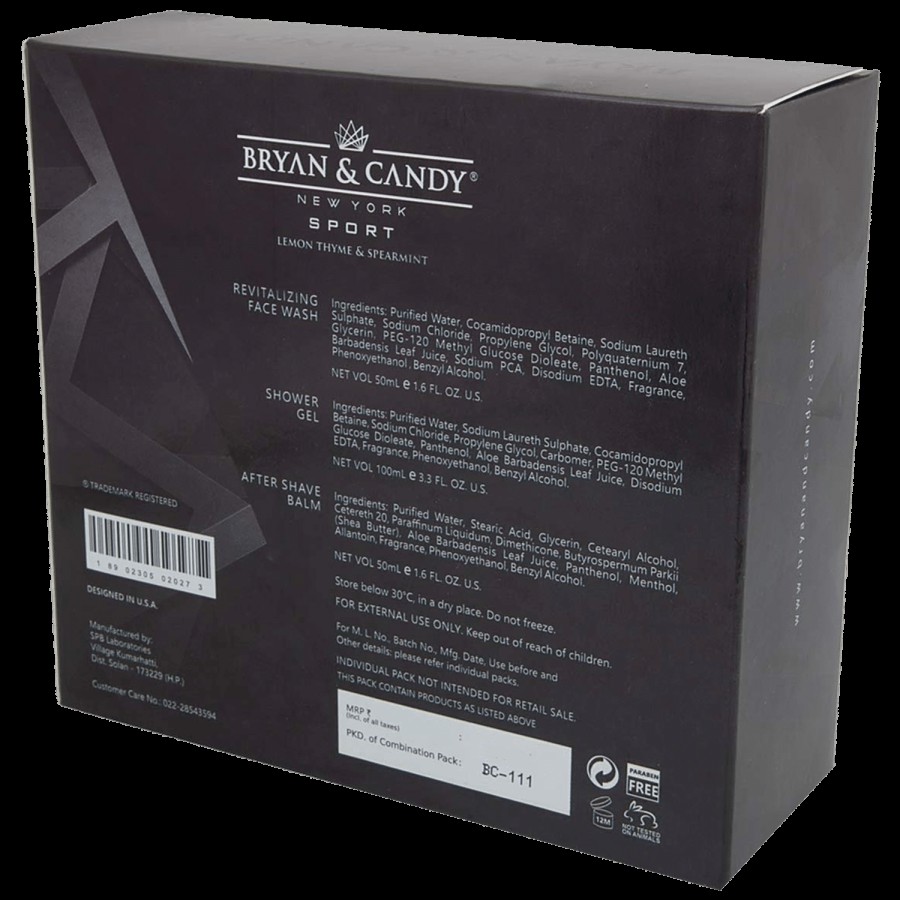 Bryan & Candy  Sport Gift Set - Lemon & Thyme