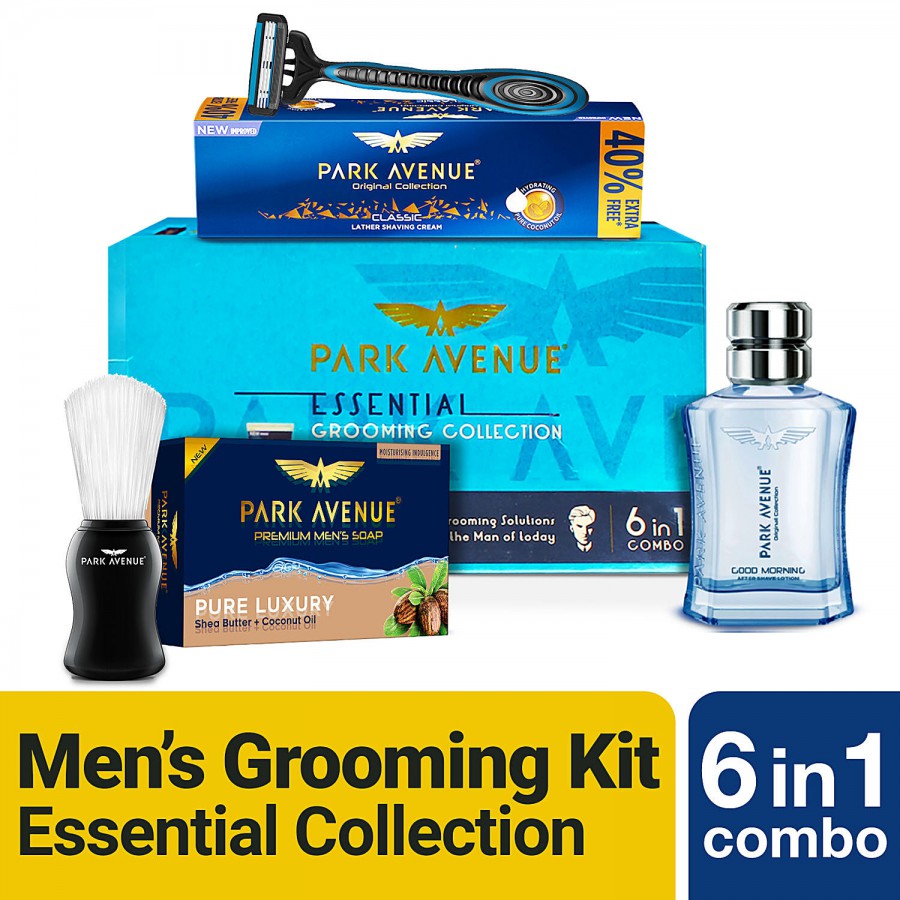 Park Avenue Essential Grooming Kit For Men With Free Travel Pouch