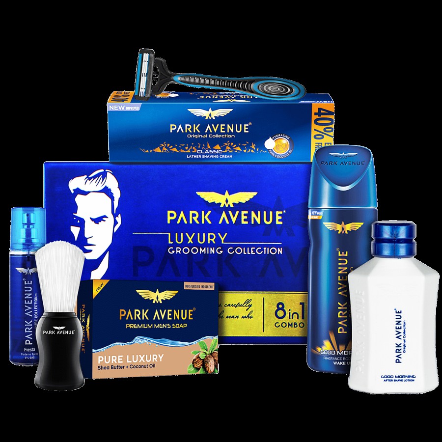 Park Avenue Luxury Grooming Collection For Men With Free Travel Pouch