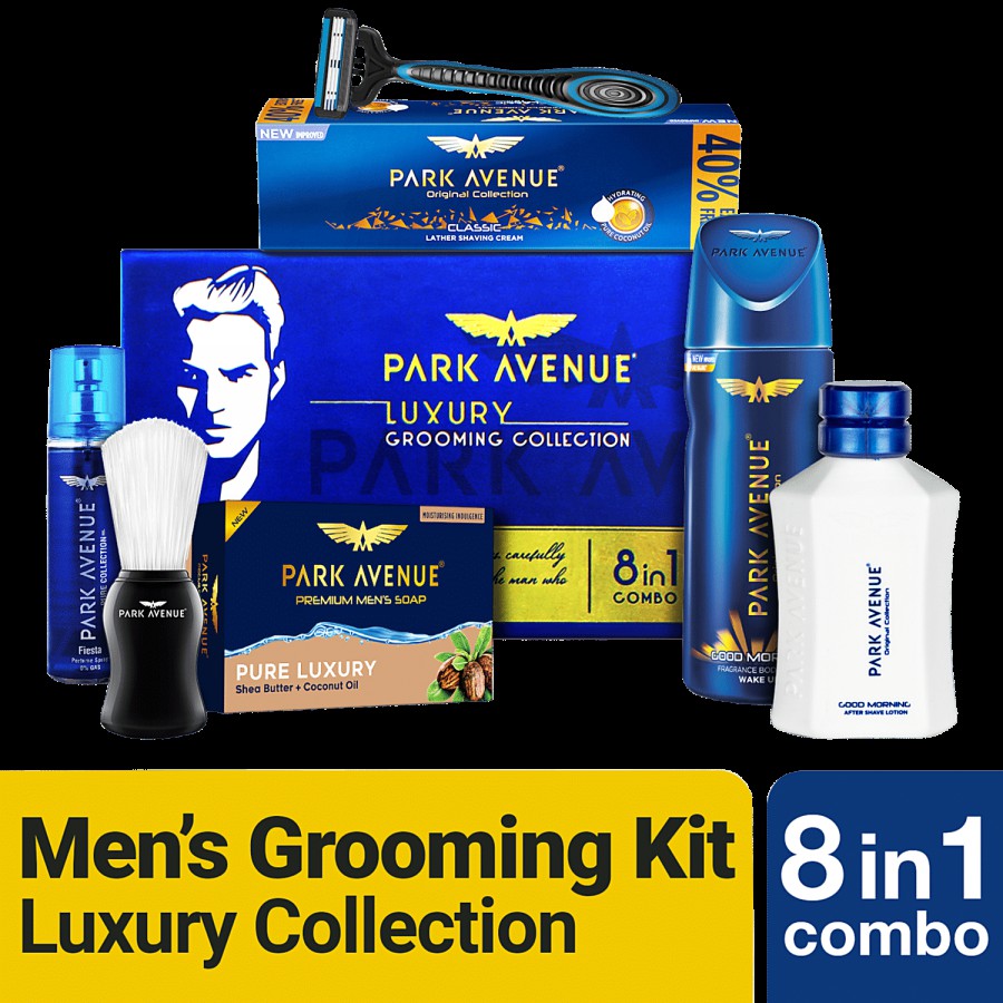 Park Avenue Luxury Grooming Collection For Men With Free Travel Pouch