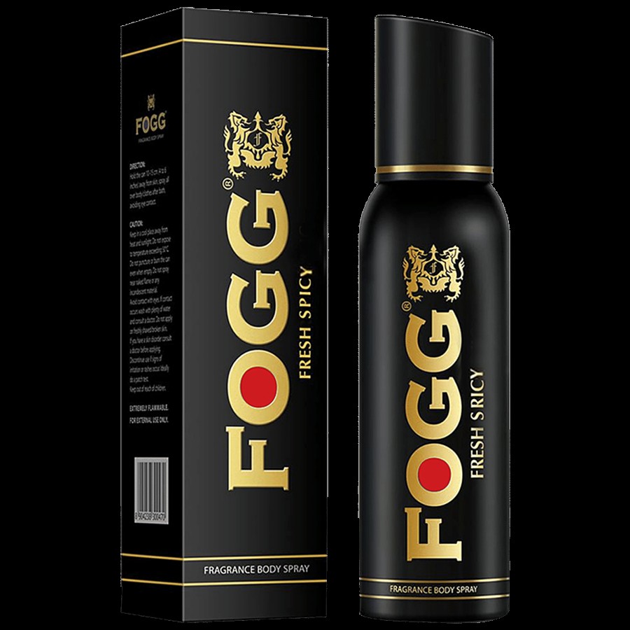 Fogg  Black Series Fresh Spicy - Perfume Body Spray For Men