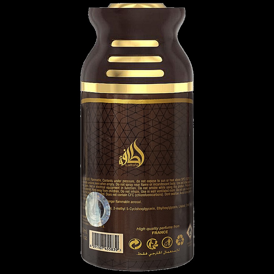 Lattafa Iconic Oud Deodorant - Imported