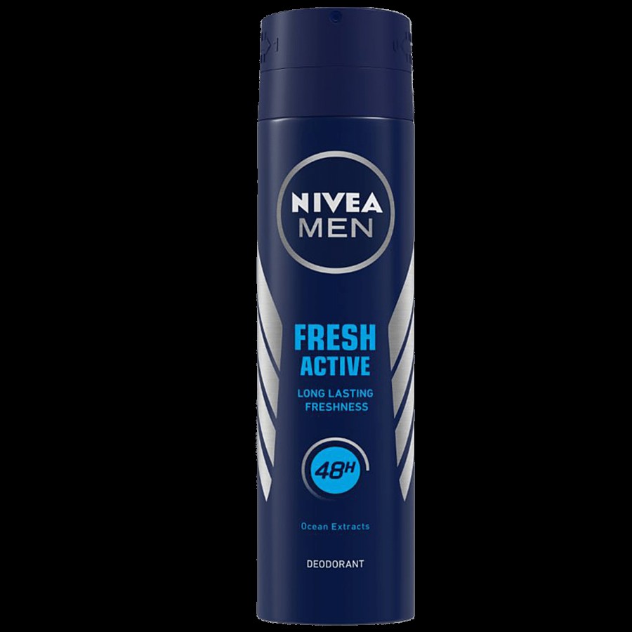 NIVEA Fresh Active Men Deodorant - 48h Long lasting Freshness