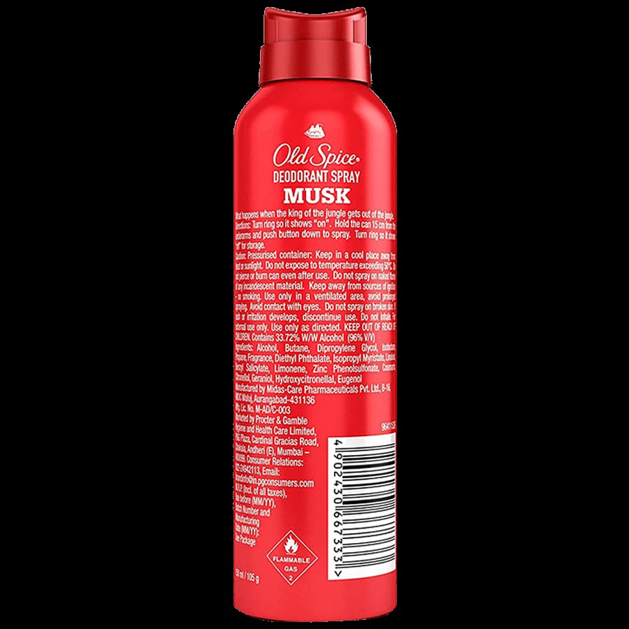 Old Spice Deodorant Body Spray - Musk