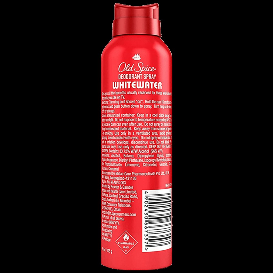 Old Spice Deodorant Body Spray - White Water