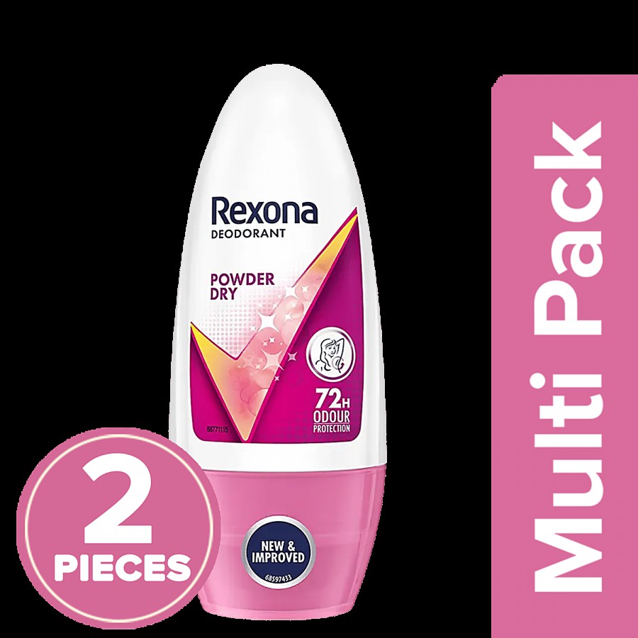 Rexona Underarm Roll-On Deodorant For Women - Powder Dry