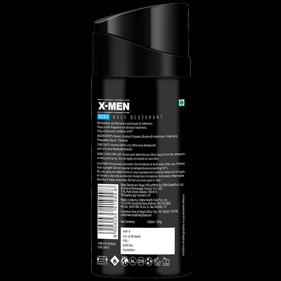 X-MEN Aqua Body Deodorant