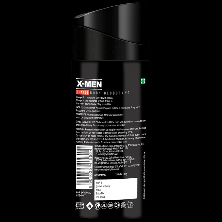 X-MEN Charge Body Deodorant