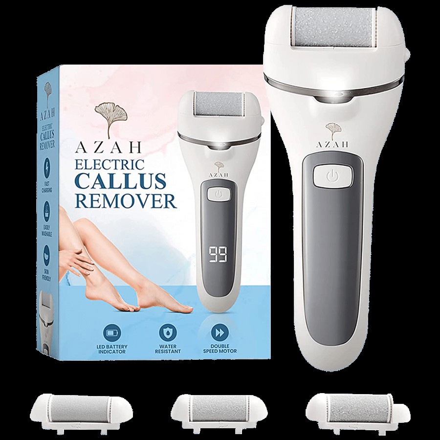 Azah Electric Callus Remover - Spa-Like Pedicure