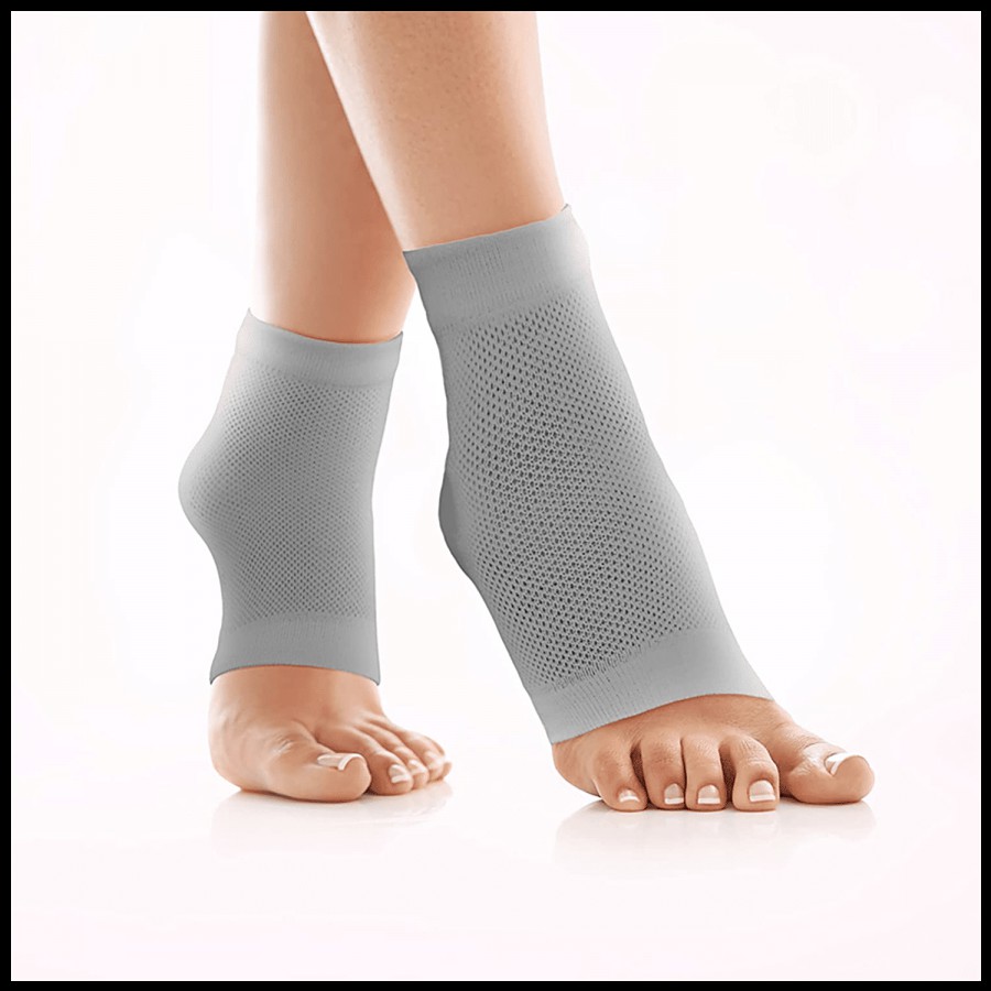 Azah Moisturising Gel Socks For Women & Men - Silicone Pad Socks For Heel Repair. Pain Relief & Cushion Support