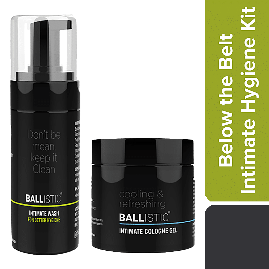 BALLISTIC  Below The Belt Hygiene Kit - Intimate Wash & Intimate Cologne Gel