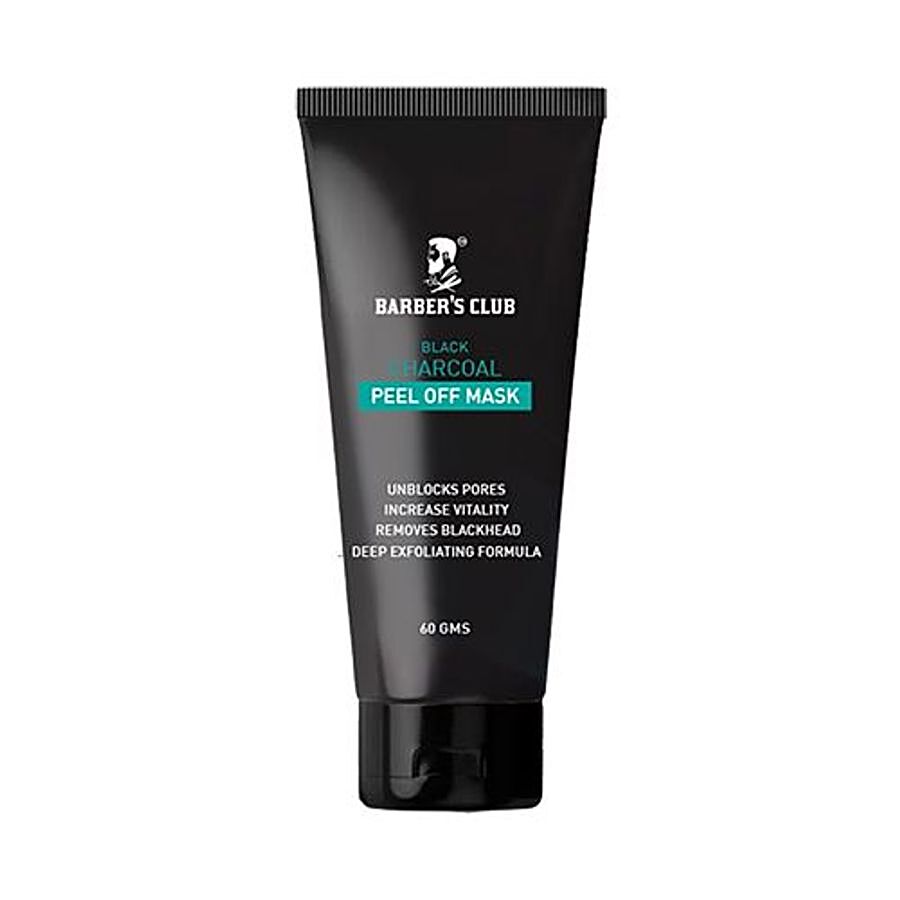 Barber's Club Black Charcoal Peel Off Mask - Ultimate Blackhead Remover