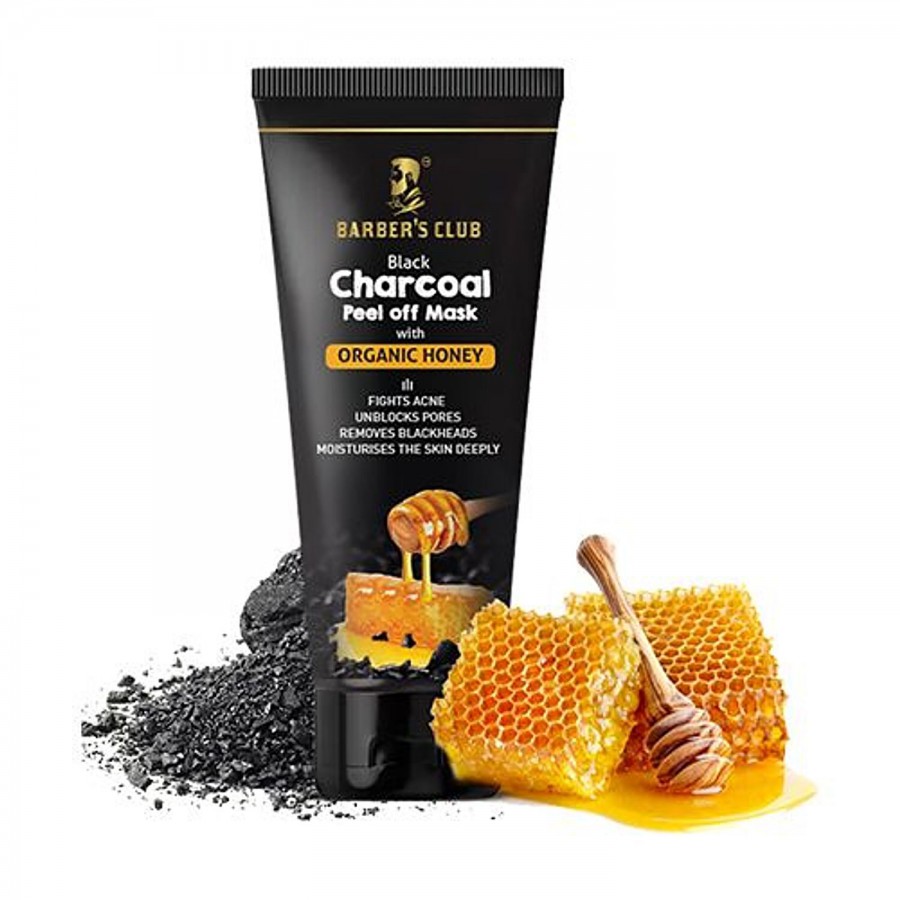 Barber's Club Black Charcoal Peel Off Mask With Organic Honey