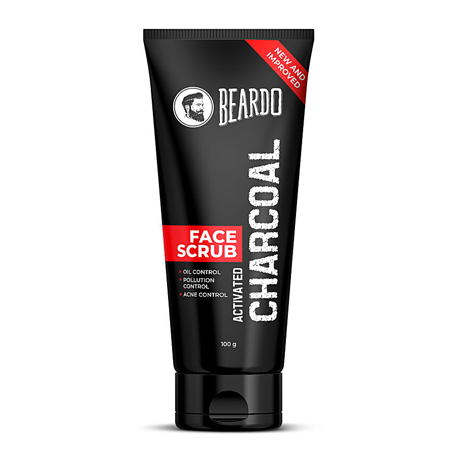 Beardo Activated Charcoal Face Scrub - Deep Pore Cleaning