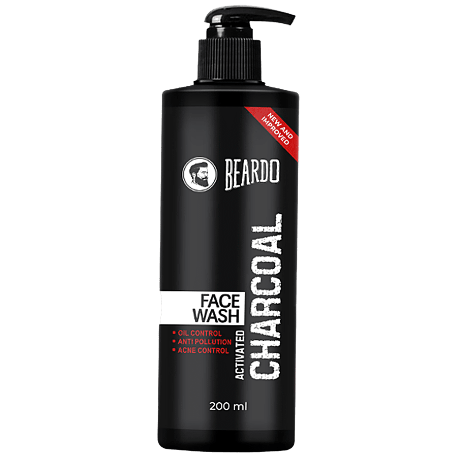 Beardo Activated Charcoal  Face Wash - Acne & Oil Control