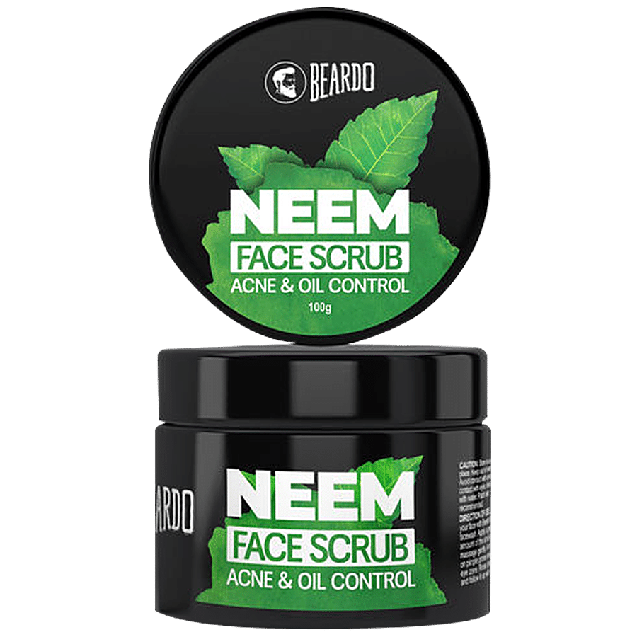 Beardo Neem Face Scrub - Acne & Oil Control