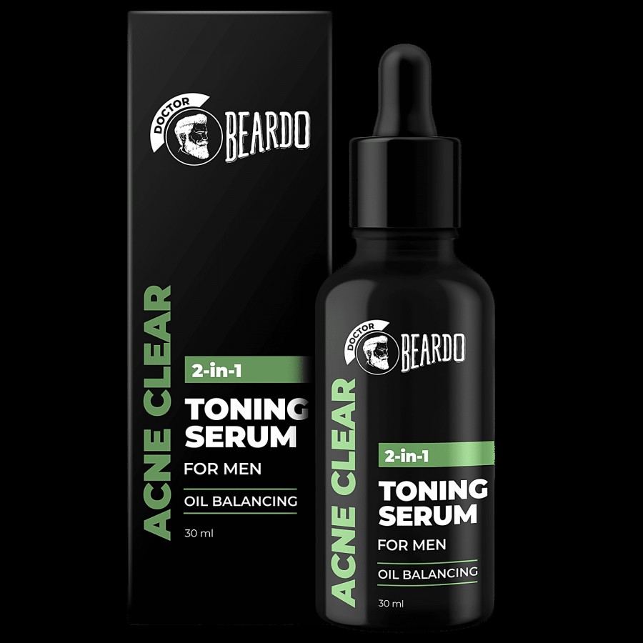 Beardo Acne Clear 2-In-1 Toning Serum - For Men