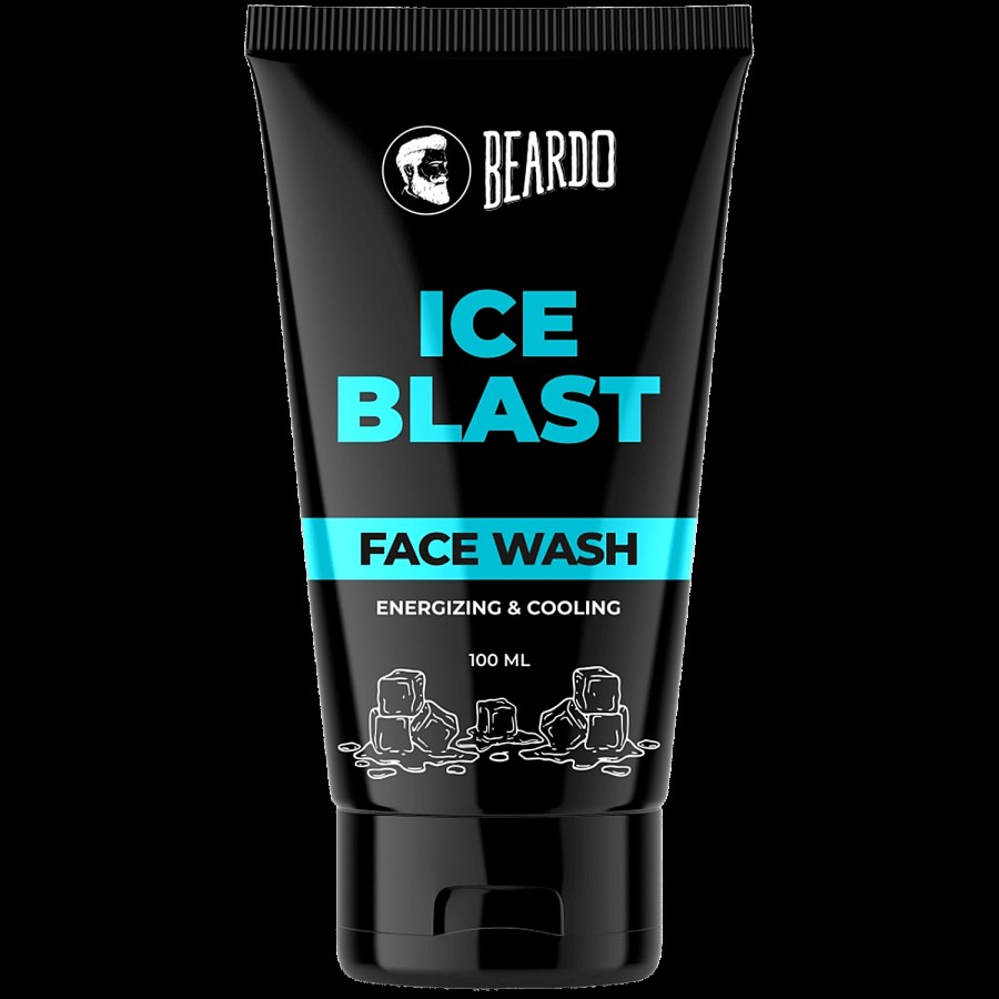 Beardo Ice Blast Face Wash - Energizing & Cooling