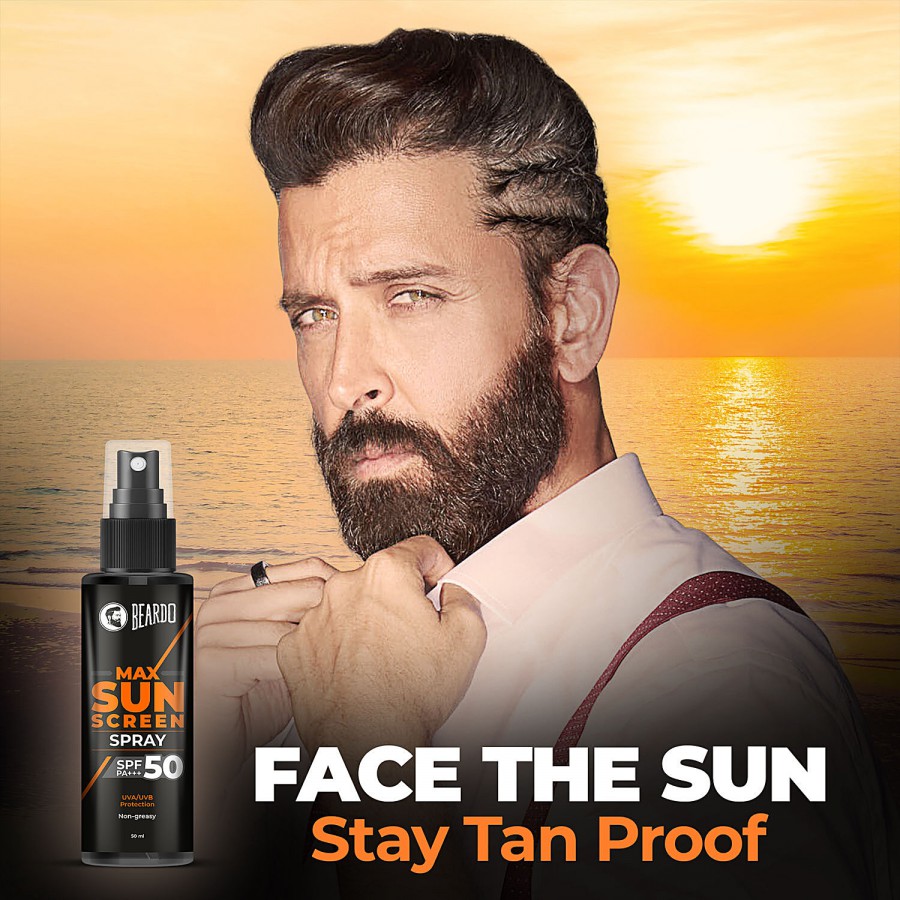 Beardo Max Sunscreen Spray - SPF 50 PA+++