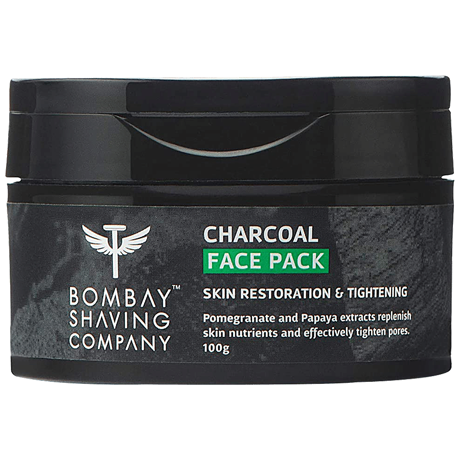 Bombay Shaving Company Charcoal Face Pack Anti-Pollution & Blackhead - Wash Off Face Mask