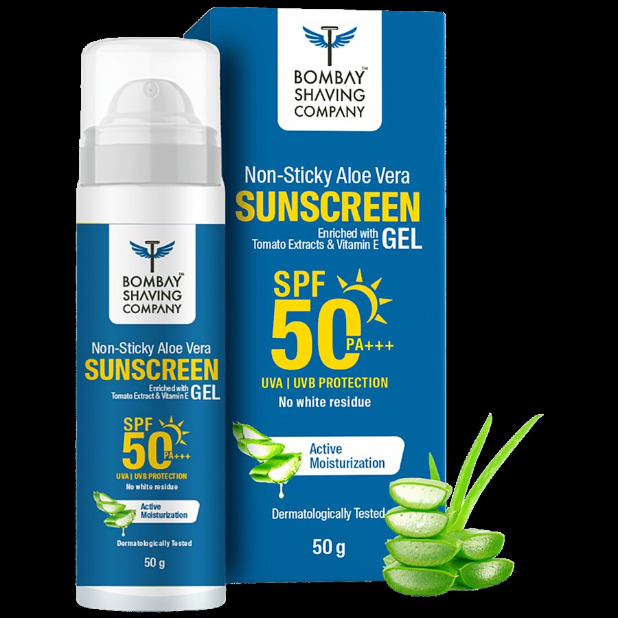 Bombay Shaving Company Aloe Vera Sunscreen Gel (Non Sticky)