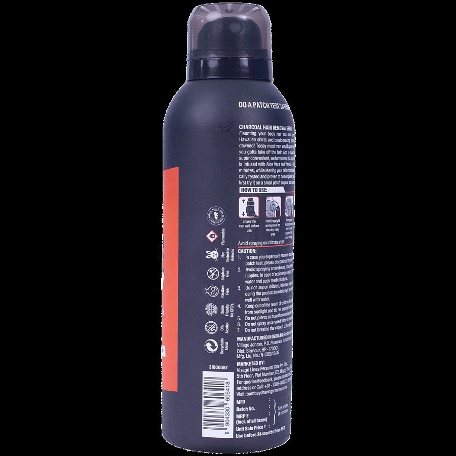 Bombay Shaving Company Charcoal Hair Removal Spray