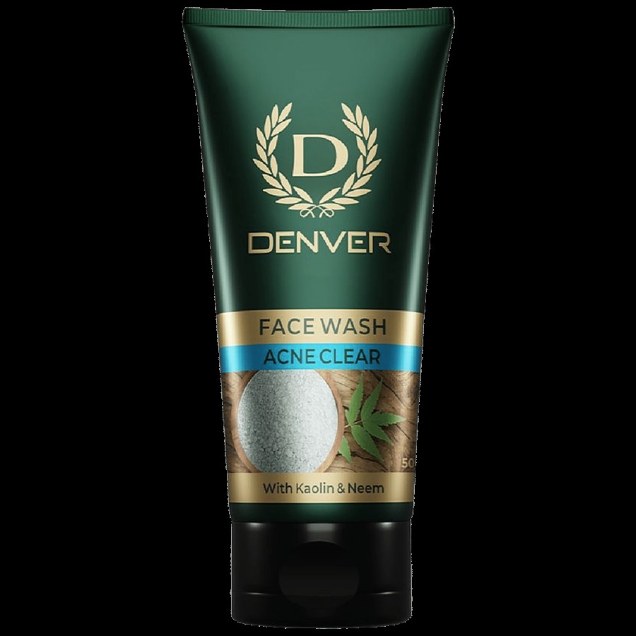 Denver Acne Clear Face Wash - With Kaolin Clay & Neem