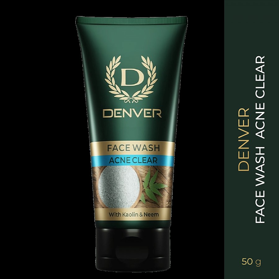 Denver Acne Clear Face Wash - With Kaolin Clay & Neem