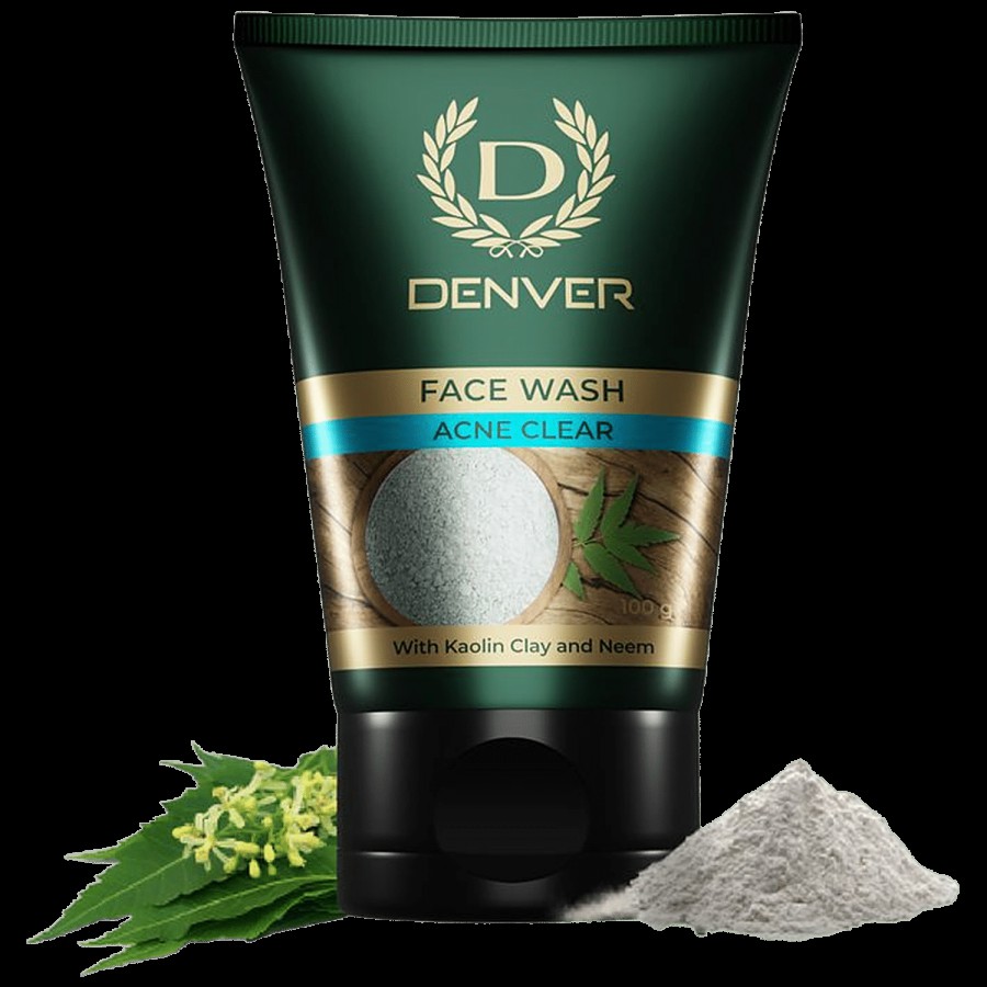 Denver Acne Clear Face Wash - With Kaolin Clay & Neem