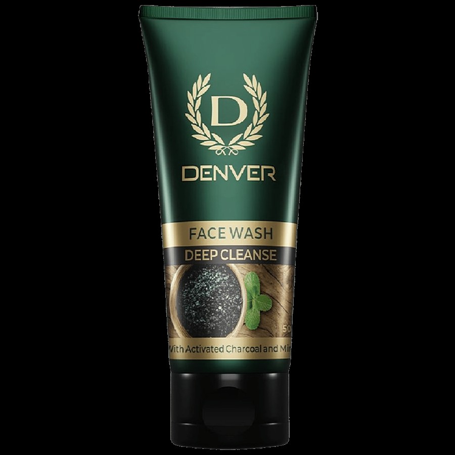 Denver Deep Cleanse Face Wash - With Activated Charcoal & Mint